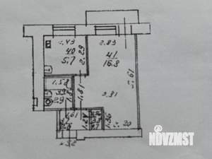 1-к квартира, вторичка, 28м2, 4/5 этаж