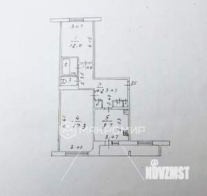 2-к квартира, вторичка, 53м2, 4/5 этаж