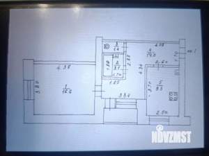 1-к квартира, вторичка, 46м2, 1/5 этаж