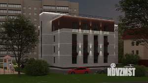 1-к квартира, строящийся дом, 54м2, 2/4 этаж