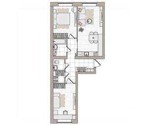 3-к квартира, вторичка, 67м2, 1/7 этаж