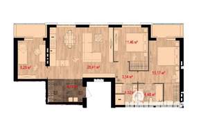 4-к квартира, вторичка, 82м2, 2/3 этаж