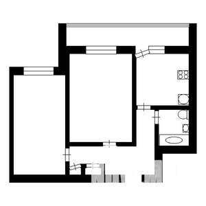 2-к квартира, вторичка, 46м2, 6/9 этаж
