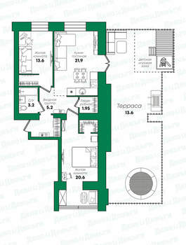 3-к квартира, вторичка, 93м2, 10/12 этаж