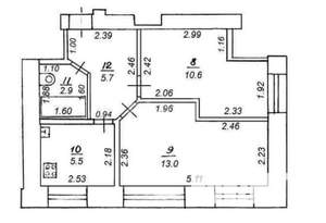 2-к квартира, вторичка, 38м2, 1/5 этаж
