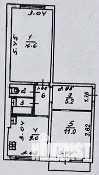 2-к квартира, вторичка, 49м2, 2/5 этаж