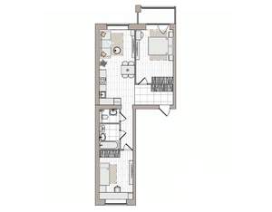 3-к квартира, вторичка, 68м2, 6/6 этаж