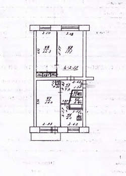 3-к квартира, вторичка, 61м2, 3/6 этаж