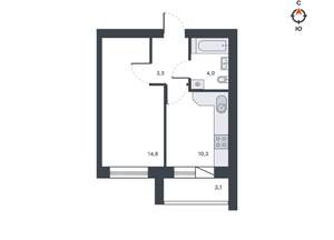 1-к квартира, вторичка, 36м2, 7/12 этаж