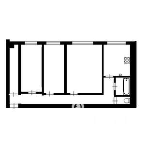 2-к квартира, вторичка, 51м2, 2/4 этаж