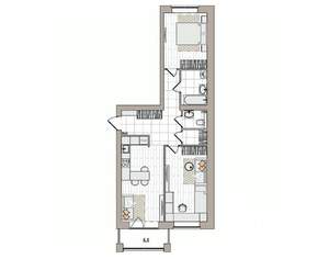 3-к квартира, вторичка, 71м2, 6/6 этаж