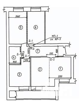3-к квартира, вторичка, 77м2, 7/9 этаж