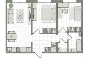 3-к квартира, вторичка, 60м2, 3/16 этаж
