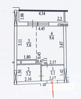 Студия квартира, вторичка, 22м2, 5/16 этаж