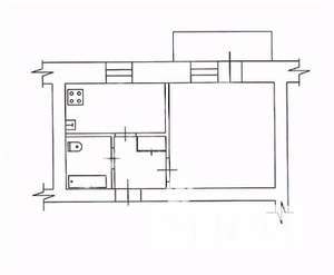 1-к квартира, вторичка, 23м2, 5/5 этаж