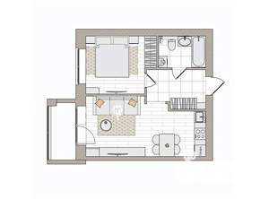 2-к квартира, вторичка, 43м2, 4/6 этаж