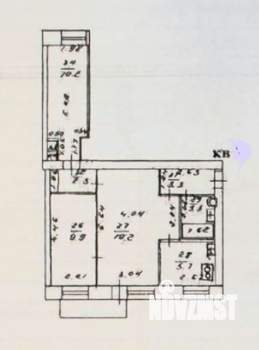 3-к квартира, вторичка, 54м2, 5/5 этаж