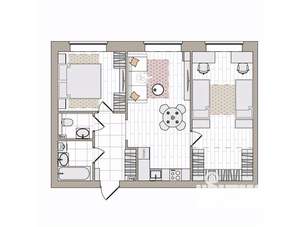 3-к квартира, вторичка, 62м2, 1/7 этаж