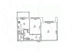 2-к квартира, вторичка, 52м2, 9/9 этаж