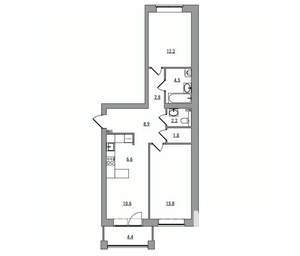 3-к квартира, вторичка, 71м2, 3/7 этаж
