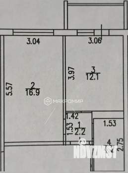 1-к квартира, вторичка, 39м2, 7/10 этаж