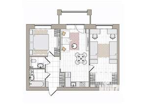 3-к квартира, вторичка, 66м2, 6/6 этаж