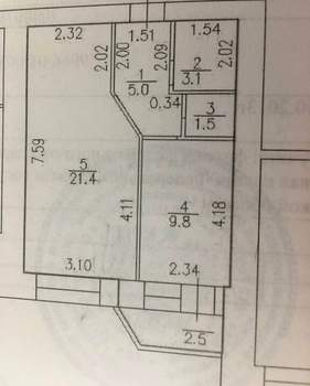 1-к квартира, вторичка, 41м2, 4/17 этаж