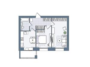2-к квартира, вторичка, 56м2, 3/6 этаж