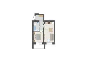 2-к квартира, вторичка, 40м2, 9/9 этаж