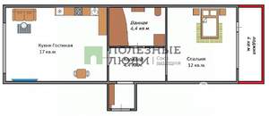 2-к квартира, вторичка, 39м2, 8/16 этаж