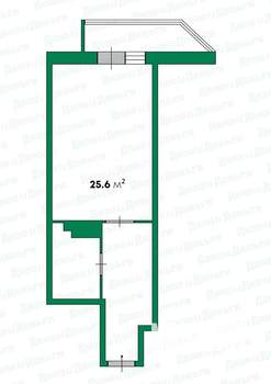 1-к квартира, вторичка, 26м2, 15/16 этаж