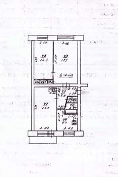 3-к квартира, вторичка, 61м2, 3/6 этаж