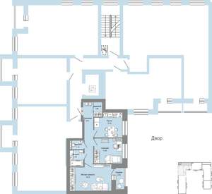 2-к квартира, вторичка, 55м2, 7/8 этаж